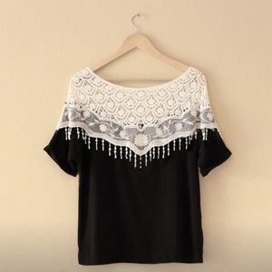 Crochet shoulder top
